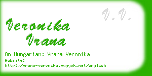 veronika vrana business card